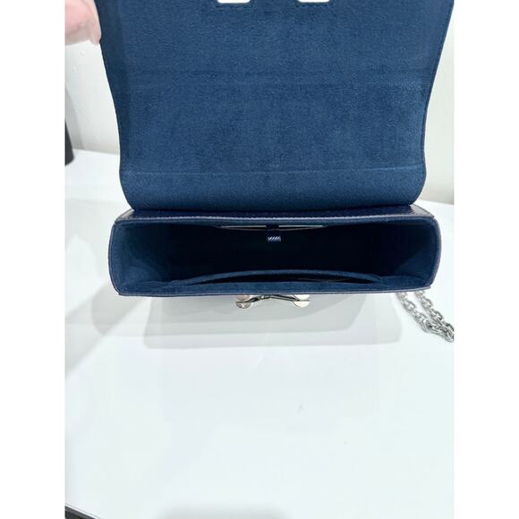 Louis Vuitton Blue Nuit Epi Leather Sequin Flames Twist MM Bag Limited Edition - Picture 10 of 12